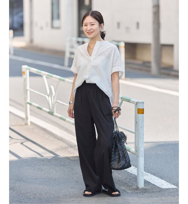 JOURNAL STANDARD「《追加6》【撥水/接触冷感/洗える/UVカット】リネンナイロンストレッチワイドパンツ」|その他|