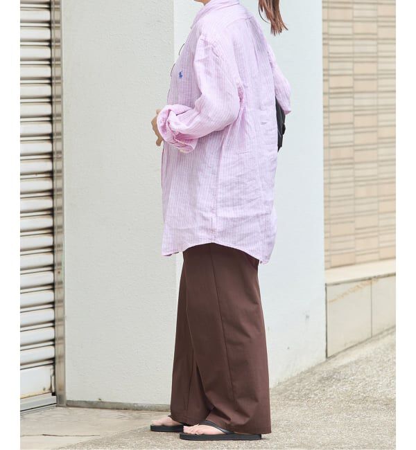 JOURNAL STANDARD「《追加6》【撥水/接触冷感/洗える/UVカット】リネンナイロンストレッチワイドパンツ」|その他|