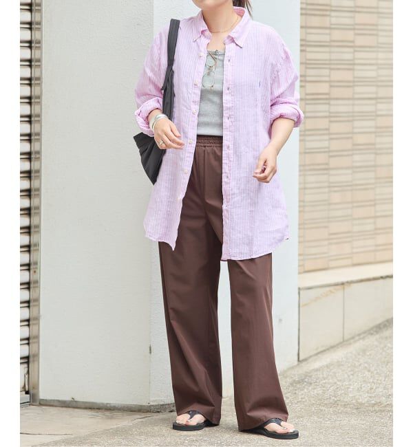 JOURNAL STANDARD「《追加6》【撥水/接触冷感/洗える/UVカット】リネンナイロンストレッチワイドパンツ」|その他|