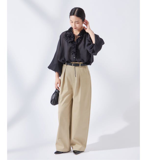 journal standard L'essage「《追加5》【金子綾さん着用】CP タックチノパンツ」|チノ|