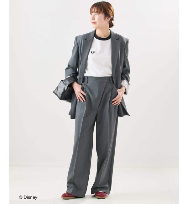 journal standard L'essage「《追加》【JANE SMITH/ジェーンスミス】 MICKEY FACE RINGER Tシャツ」|Tシャツ・カットソー|