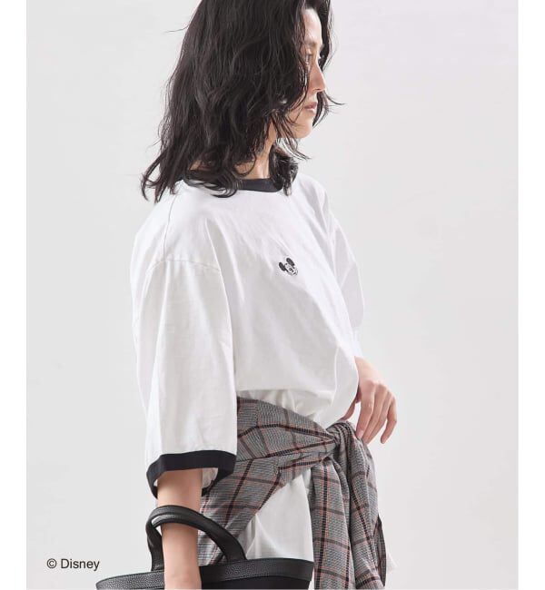 journal standard L'essage「《追加》【JANE SMITH/ジェーンスミス】 MICKEY FACE RINGER Tシャツ」|Tシャツ・カットソー|