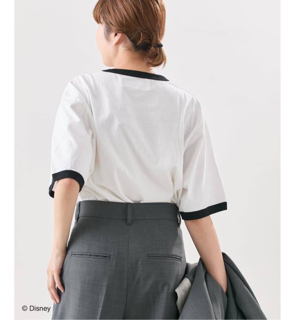 journal standard L'essage「《追加》【JANE SMITH/ジェーンスミス】 MICKEY FACE RINGER Tシャツ」|Tシャツ・カットソー|