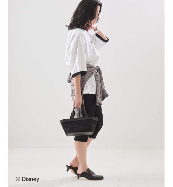 journal standard L'essage「《追加》【JANE SMITH/ジェーンスミス】 MICKEY FACE RINGER Tシャツ」|Tシャツ・カットソー|