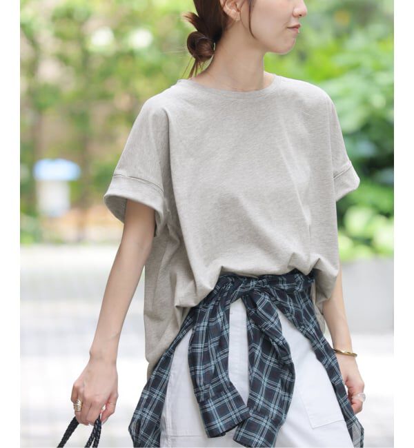 JOURNAL STANDARD relume「オーガニックコットン汗染み防止2WAY TEE」|Tシャツ・カットソー|グレーB