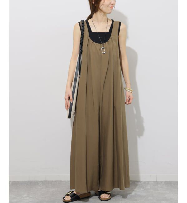 JOURNAL STANDARD relume「S/P/Lギャザーサロペット」|オールインワン|カーキ