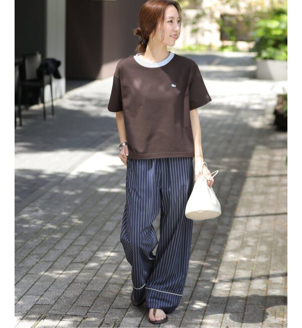 JOURNAL STANDARD relume「《追加》別注【LACOSTE/ラコステ】リンガーTシャツ」|Tシャツ・カットソー|