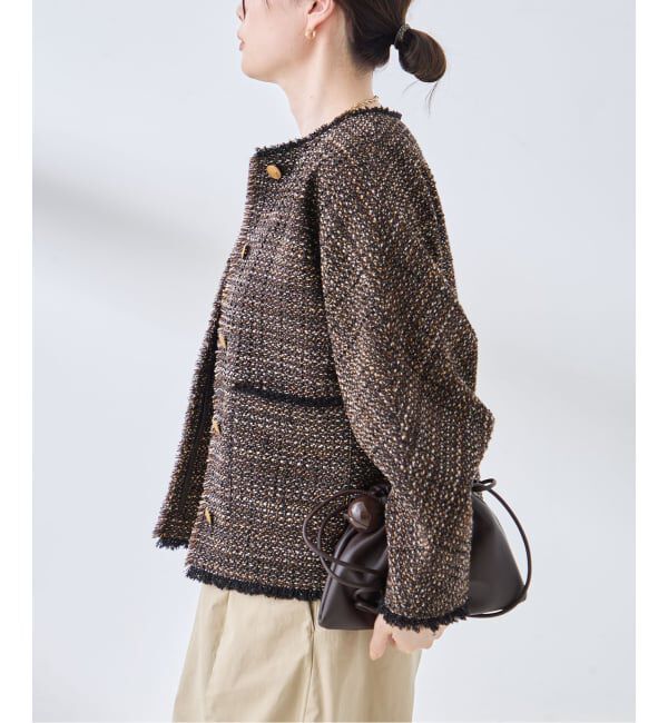 journal standard L'essage「《予約》GIOLICA TWEED ドルマンジャケット」|その他|