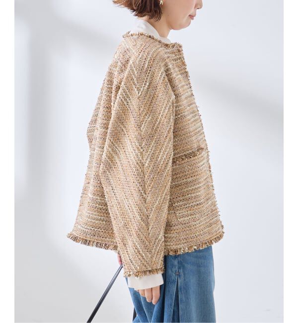 journal standard L'essage「《予約》GIOLICA TWEED ドルマンジャケット」|その他|