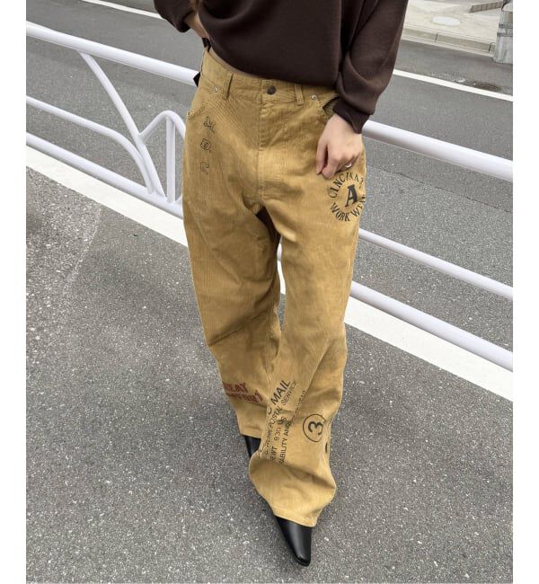 JOURNAL STANDARD「別注【PAYDAY/ペイデイ】 For JSコーデュロイプリント パンツ」|その他|キャメル