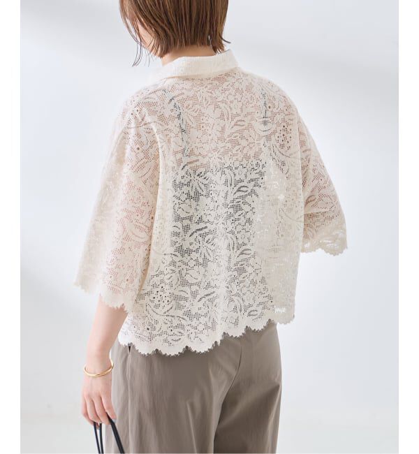 journal standard L'essage「オーガニックコットンMIXレースシャツ」|シャツ・ブラウス|