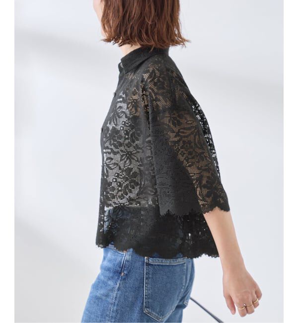 journal standard L'essage「オーガニックコットンMIXレースシャツ」|シャツ・ブラウス|