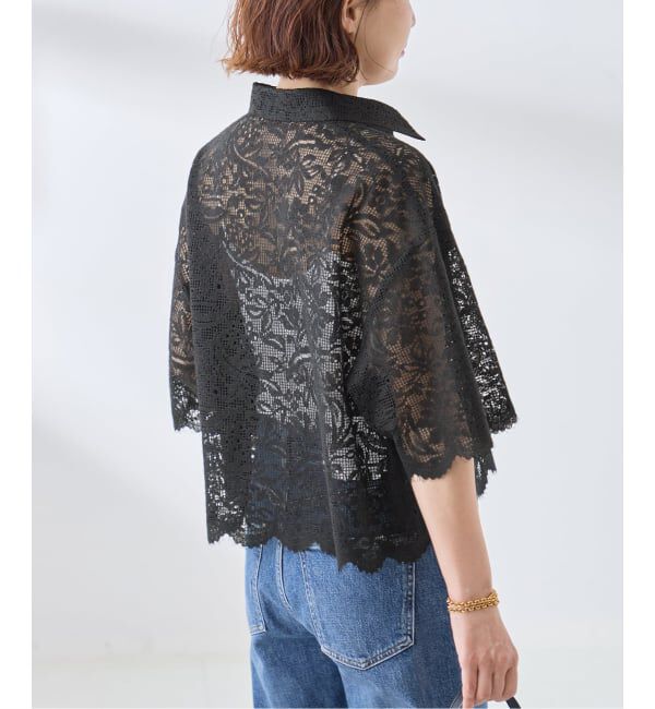 journal standard L'essage「オーガニックコットンMIXレースシャツ」|シャツ・ブラウス|