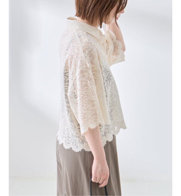 journal standard L'essage「オーガニックコットンMIXレースシャツ」|シャツ・ブラウス|