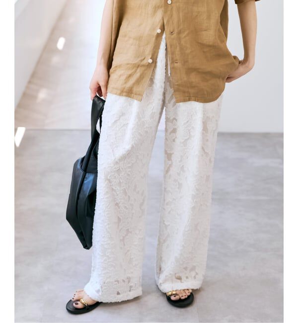Spick and Span「《WEB限定》シアージャガードイージーパンツ」|その他|