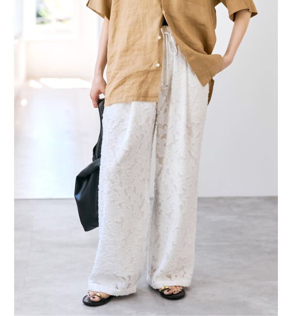 Spick and Span「《WEB限定》シアージャガードイージーパンツ」|その他|