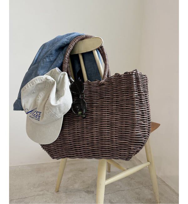 FRAMeWORK「LE VOYAGE EN PANIER PVC カゴバッグ」|トートバッグ|ブラウン