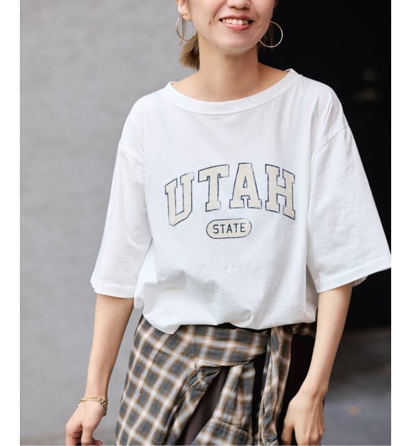 FRAMeWORK「≪予約≫ピグメント PRINT TEE」|Tシャツ・カットソー|ホワイト