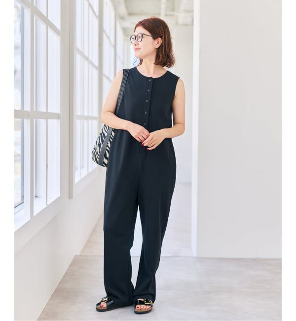 Spick and Span「フロントボタンサロペット」|オールインワン|