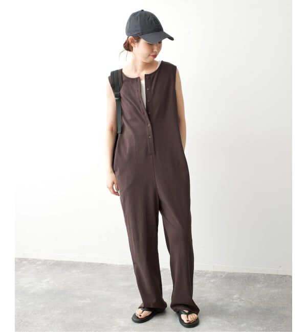 Spick and Span「フロントボタンサロペット」|オールインワン|