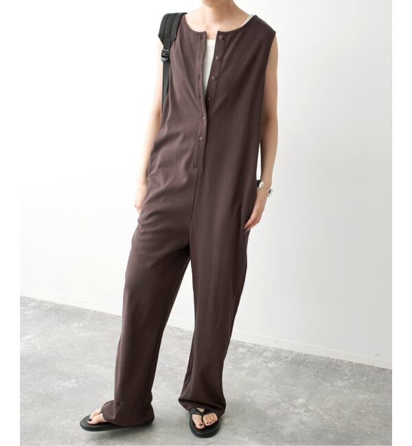 Spick and Span「フロントボタンサロペット」|オールインワン|