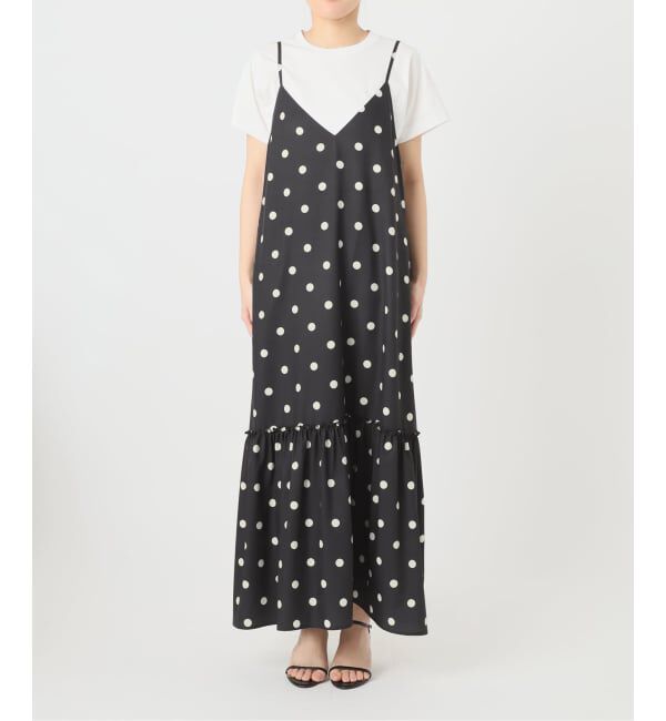 Spick and Span「《WEB限定 / 追加予約》ドットティアードキャミソールワンピース」|ワンピース|