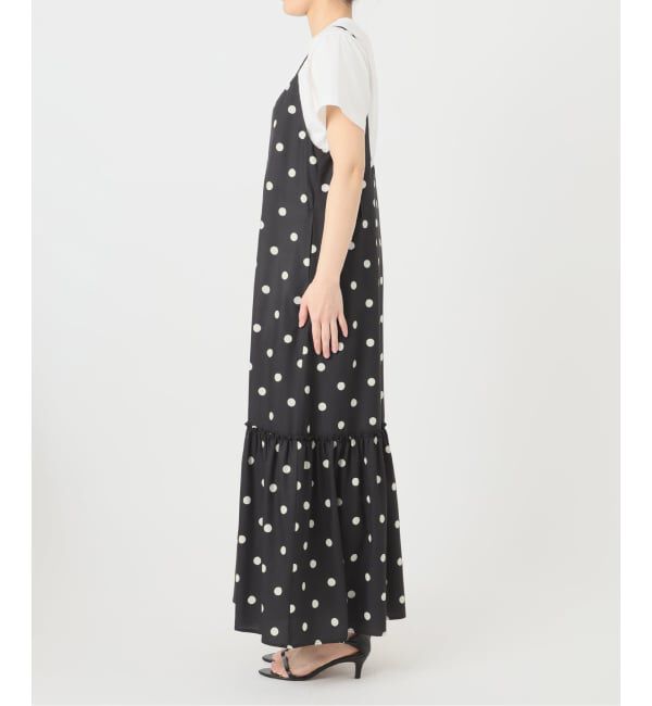 Spick and Span「《WEB限定 / 追加予約》ドットティアードキャミソールワンピース」|ワンピース|