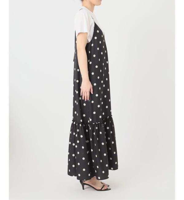 Spick and Span「《WEB限定 / 追加予約》ドットティアードキャミソールワンピース」|ワンピース|