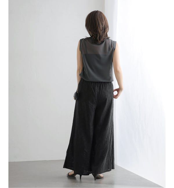  「【洗える】ジャカードワイドパンツ」|その他|