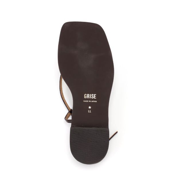 GRISE「《WEB+一部店舗限定》GRISEメタルリングクロストングサンダル」|サンダル|