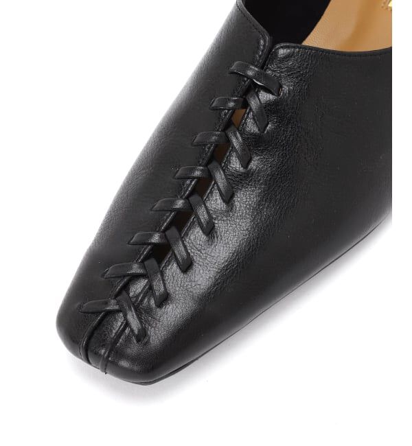 GRISE「《予約/WEB+一部店舗限定》GRISEレザースクエアBRAIDEDフラット」|その他|