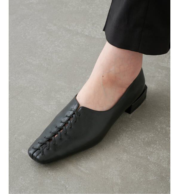 GRISE「《予約/WEB+一部店舗限定》GRISEレザースクエアBRAIDEDフラット」|その他|