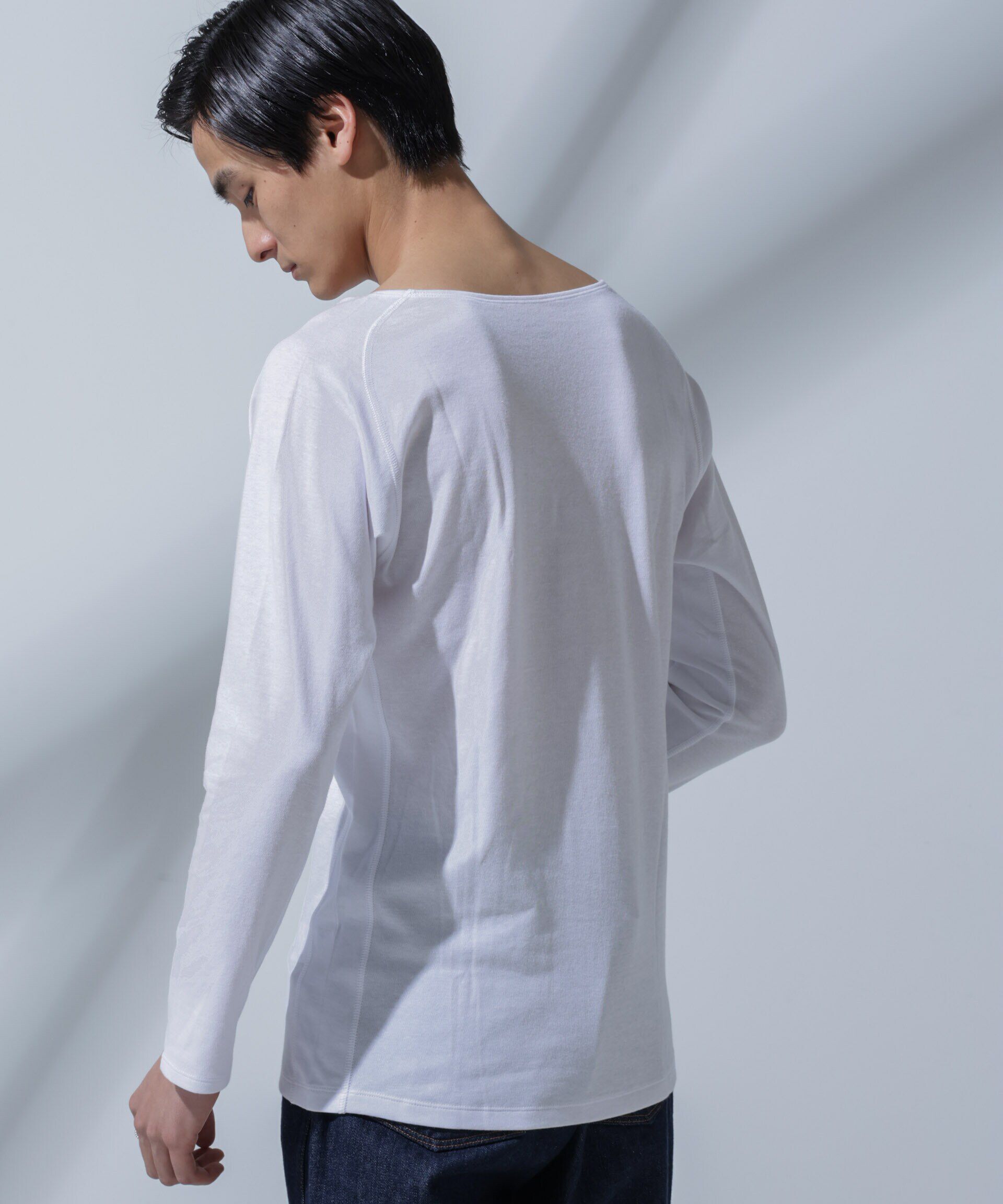 NANO universe「Anti Soaked(R)Plus インナーTシャツ 長袖」|Tシャツ・カットソー|