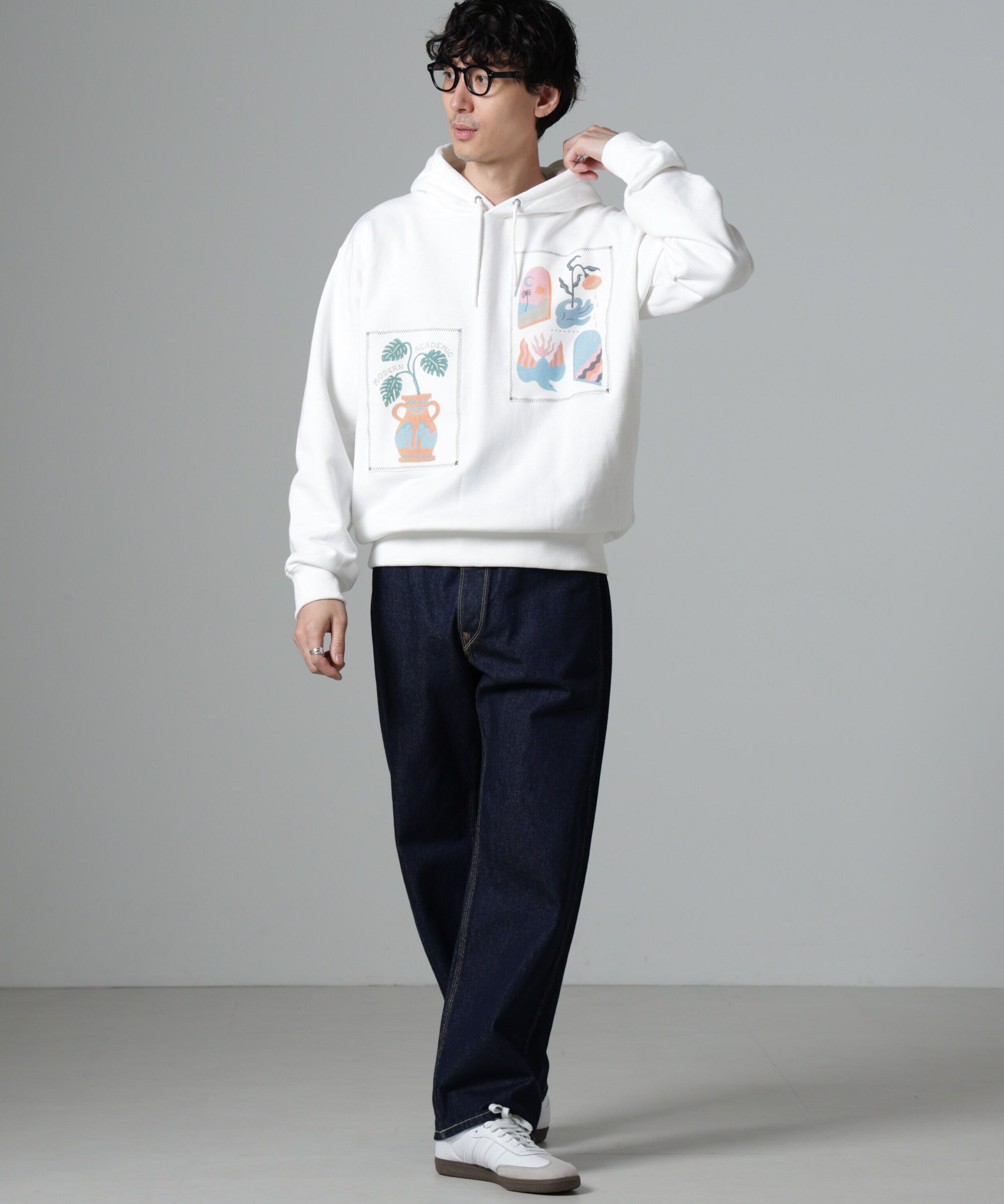 nano･universe「｢Toyameg｣modern academic リメイクプルオーバーパーカー」|Tシャツ・カットソー|