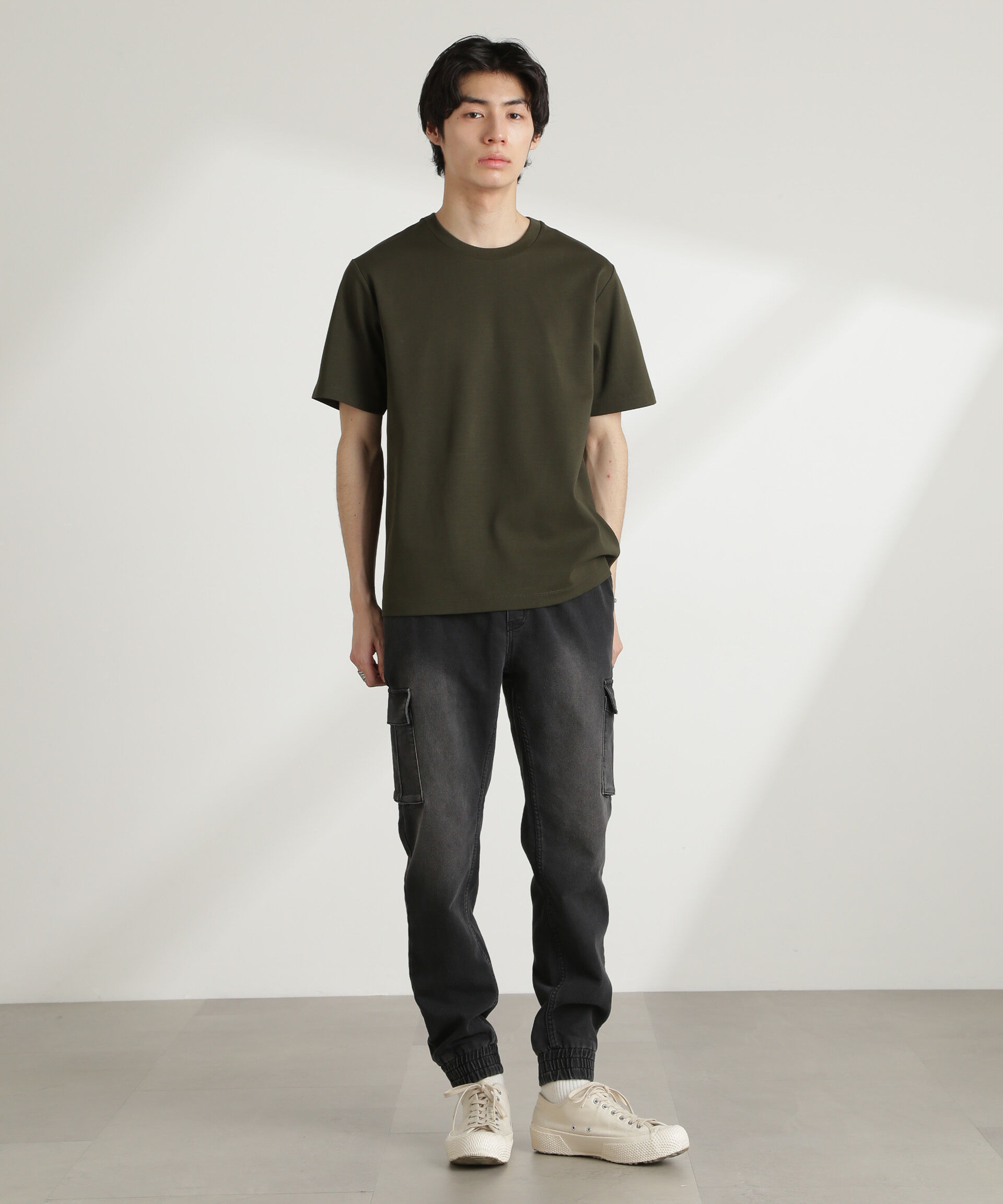 NANO universe「ダブルスムースクルーネックTシャツ 半袖」|Tシャツ・カットソー|