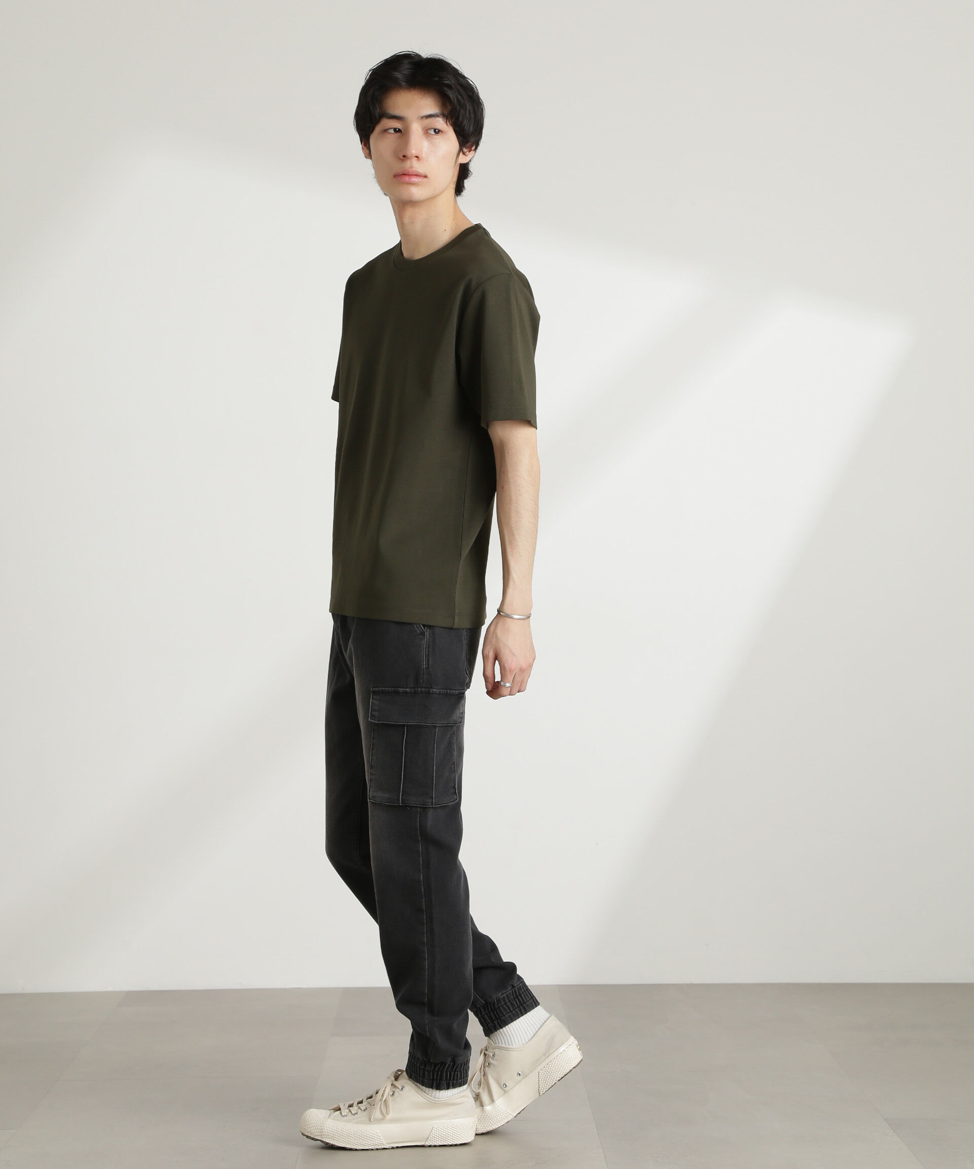 NANO universe「ダブルスムースクルーネックTシャツ 半袖」|Tシャツ・カットソー|