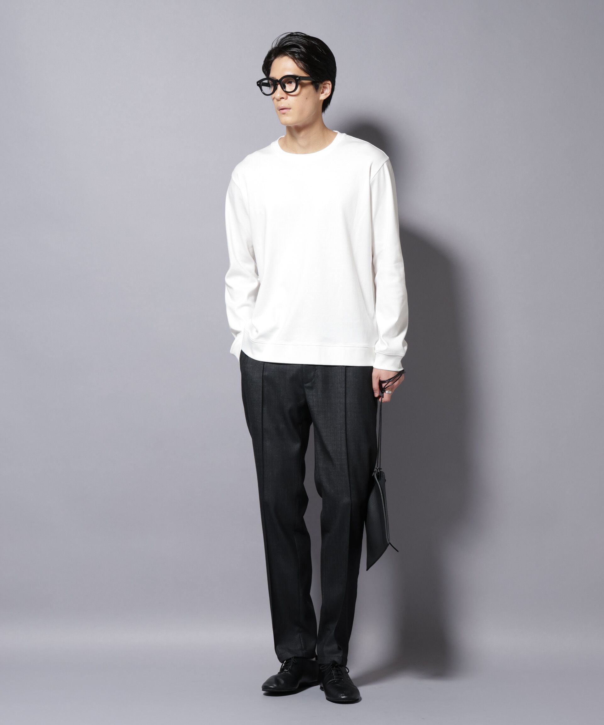 nano･universe「「FORMAL JERSEY」 クルーネックカットソー長袖」|Tシャツ・カットソー|