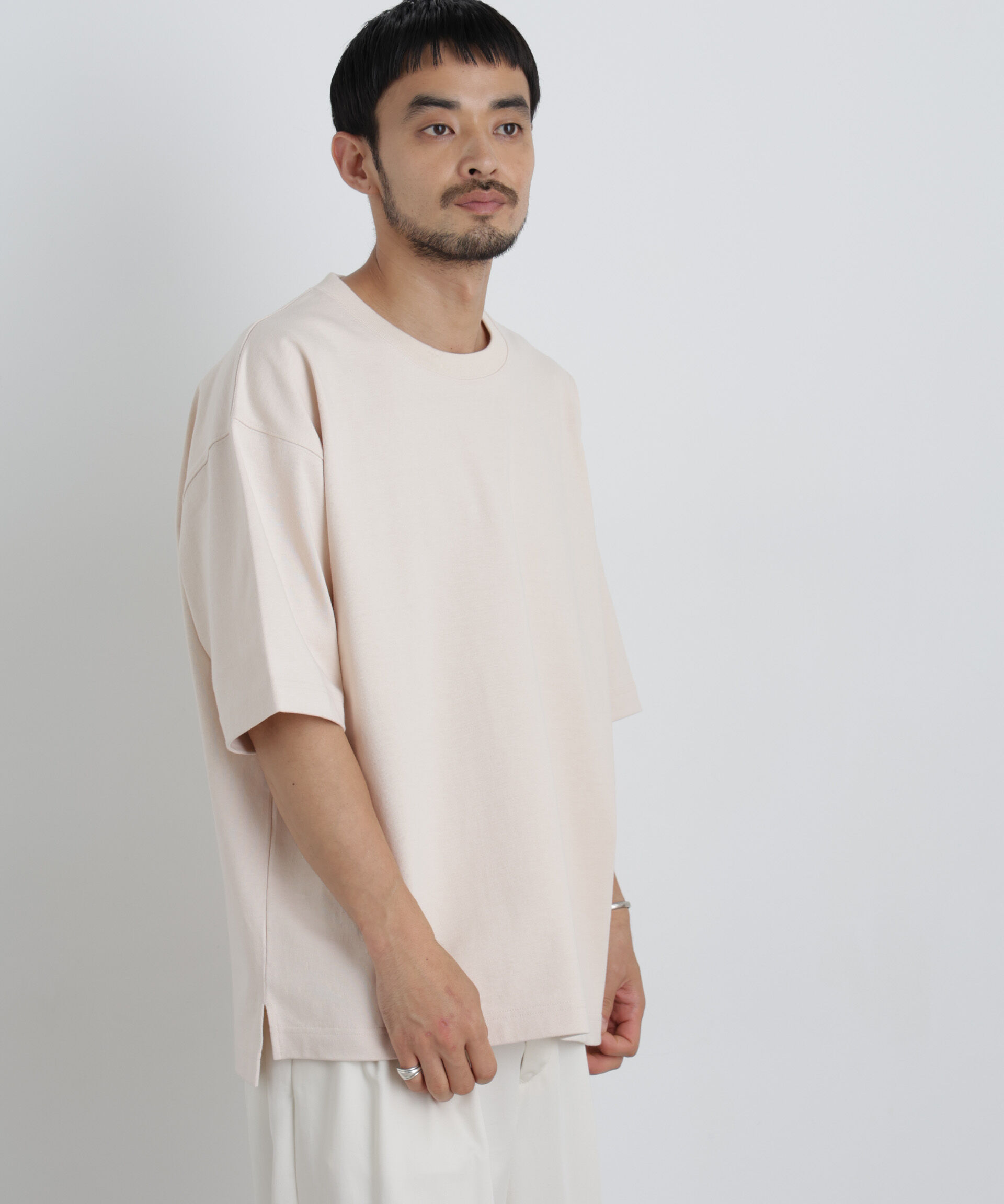 NANO universe「ヘビーウェイトカラーTシャツ 半袖」|Tシャツ・カットソー|