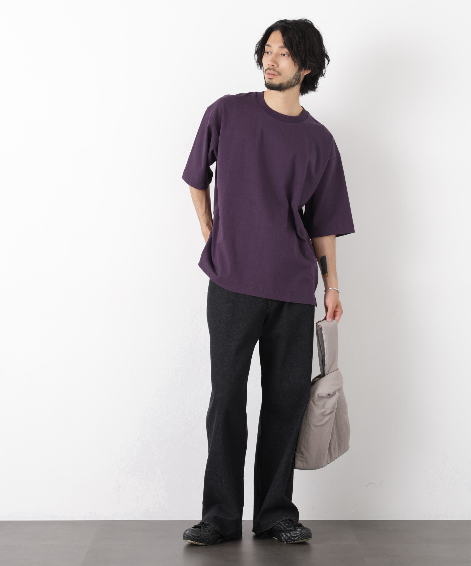 NANO universe「ヘビーウェイトカラーTシャツ 半袖」|Tシャツ・カットソー|