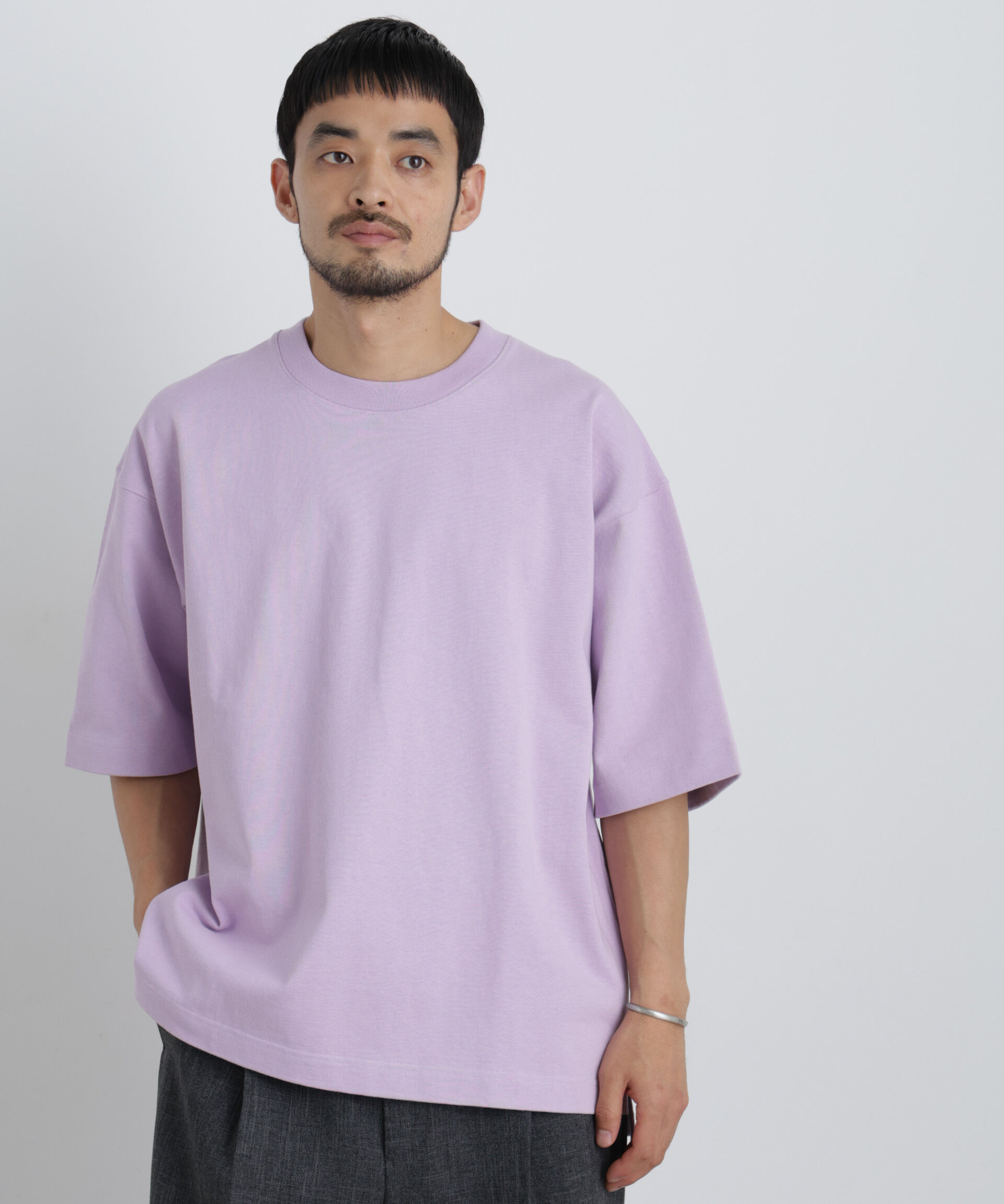 NANO universe「ヘビーウェイトカラーTシャツ 半袖」|Tシャツ・カットソー|