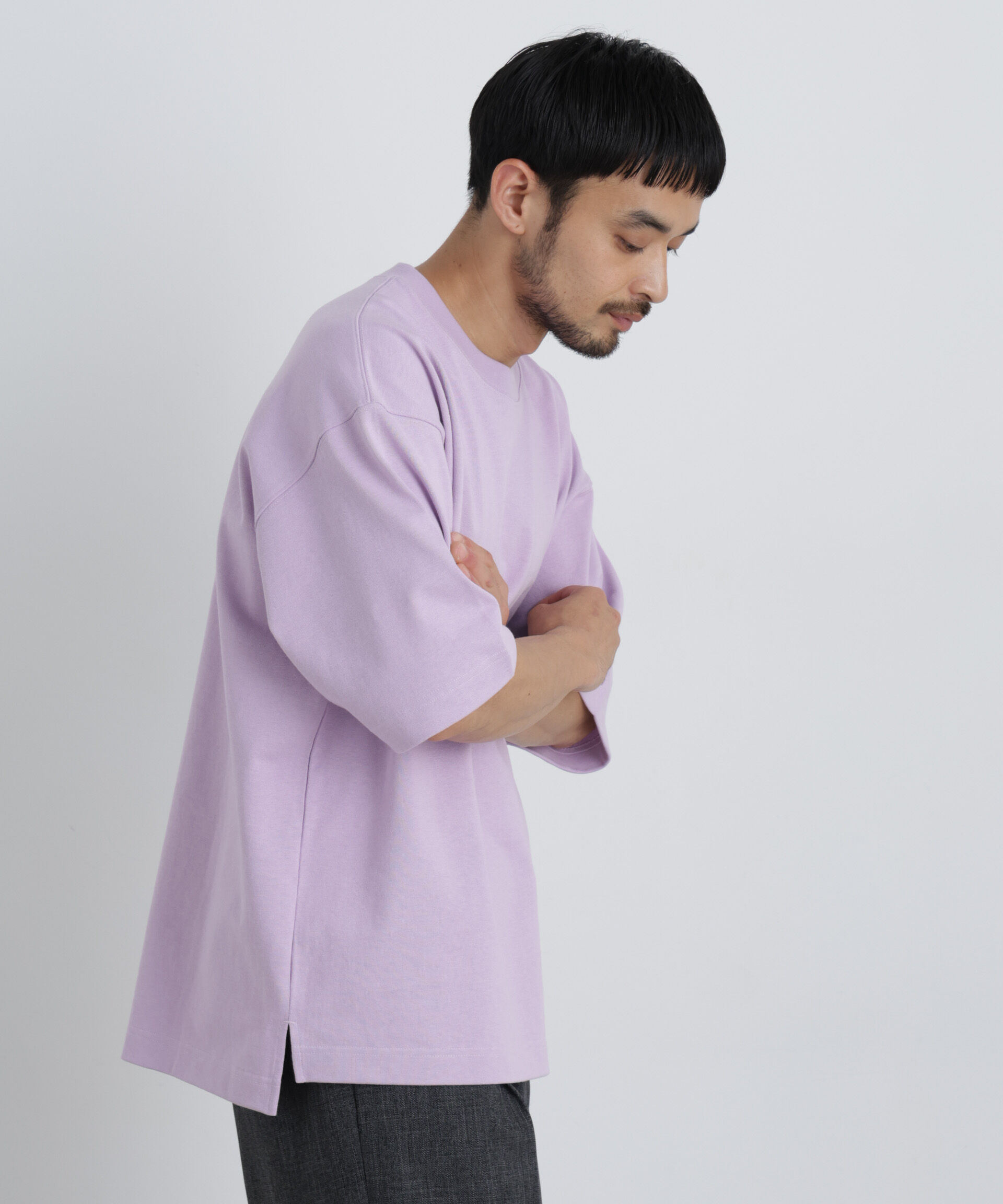 NANO universe「ヘビーウェイトカラーTシャツ 半袖」|Tシャツ・カットソー|