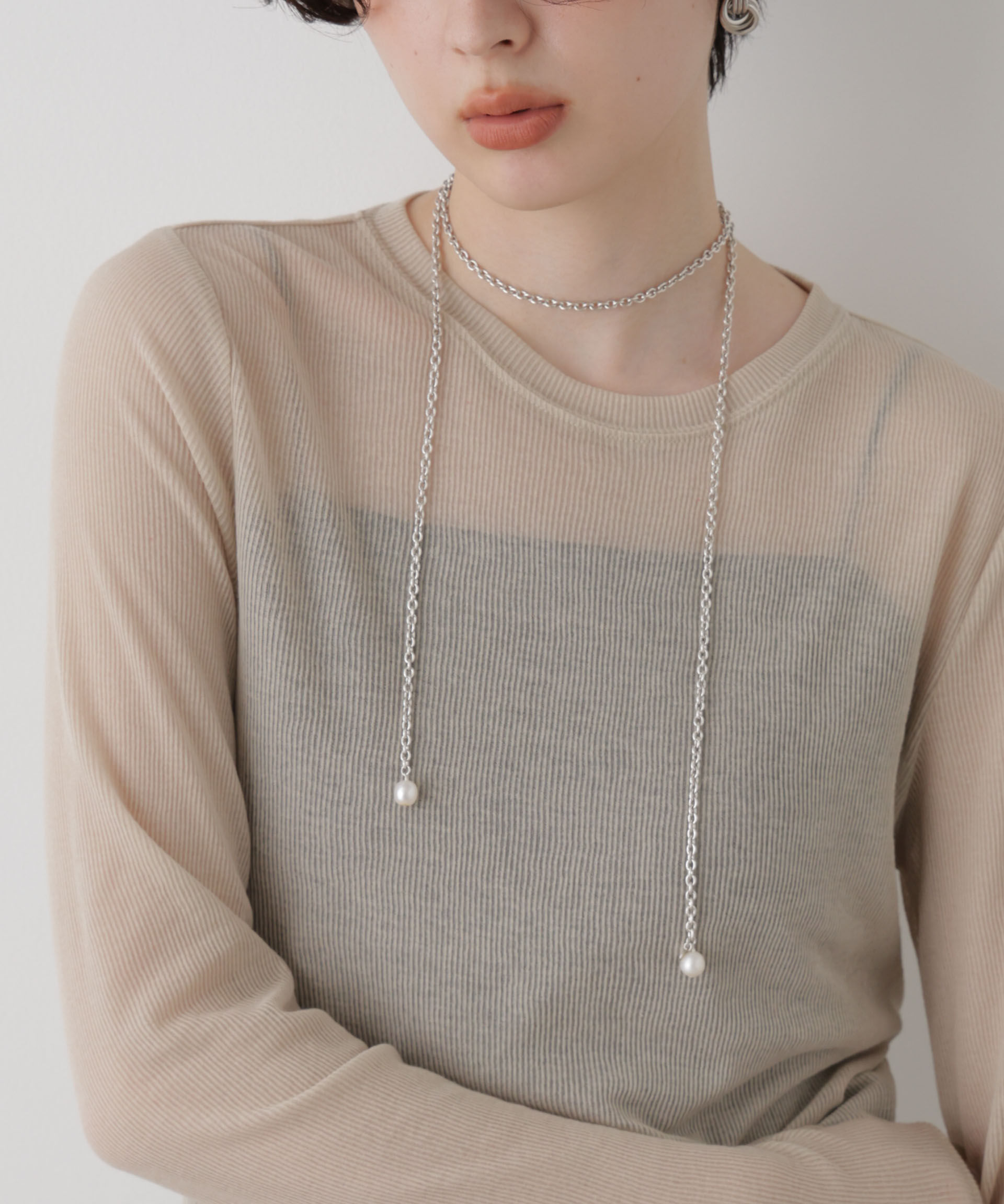 NANO universe「PHILIPPE AUDIBERT/Stow long necklace chain」|ネックレス|