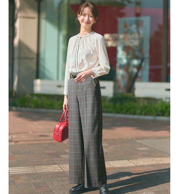 ANY SIS「ビューティサーモ2WAYストレッチ ワイドパンツ」|その他|