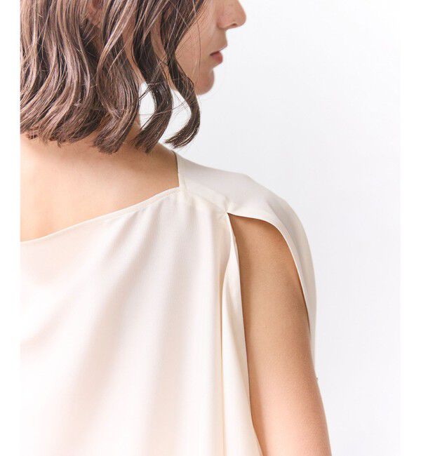 BEIGE,「【Precious掲載】PERIDOT / 2WAYスリーブ ドレープブラウス」|シャツ・ブラウス|