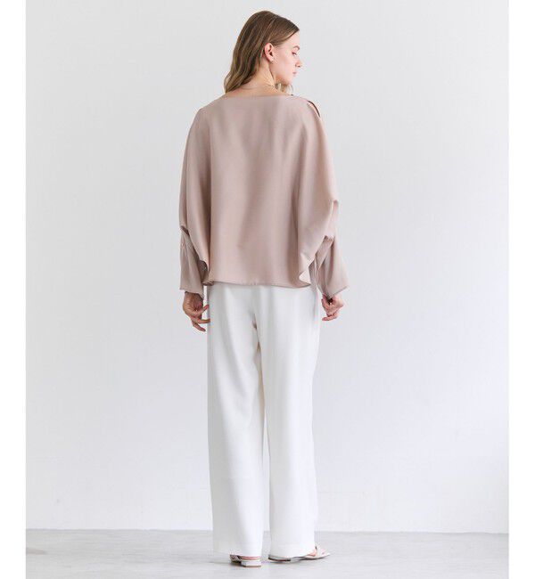 BEIGE,「【Precious掲載】PERIDOT / 2WAYスリーブ ドレープブラウス」|シャツ・ブラウス|