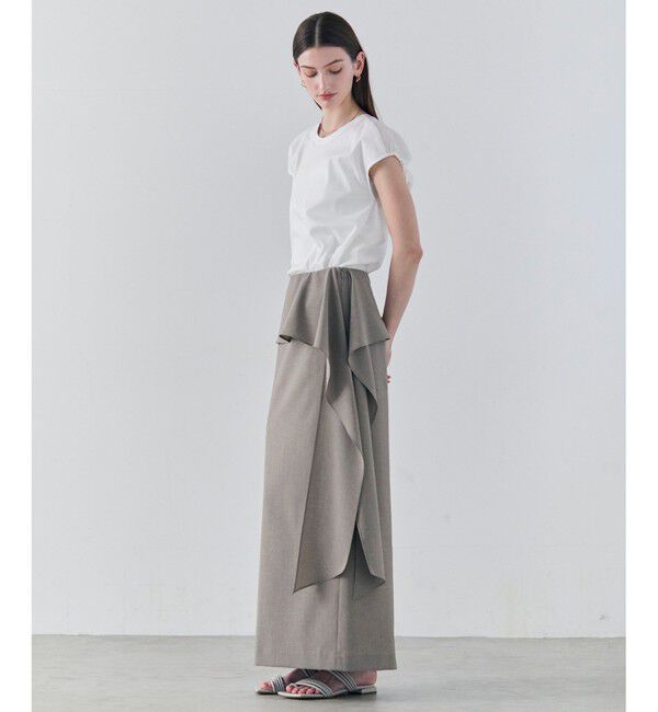 BEIGE,「【マルチファンクション素材・セットアップ対応】BATEAU / サイドディテール Iラインスカート」|スカート|