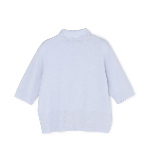 BEIGE,「【ロングセラー】LAURA / ストレッチ ポロニット」|ニット・セーター|