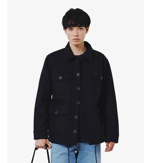 LACOSTE「ウールブレンド3レイヤージャケット」|その他|ブラック