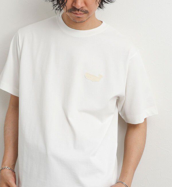 NOLLEY'S goodman「クジラアップリケTシャツ 26SS」|Tシャツ・カットソー|ホワイト