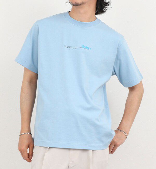 NOLLEY'S goodman「メッセージTシャツ 26SS」|Tシャツ・カットソー|サックス